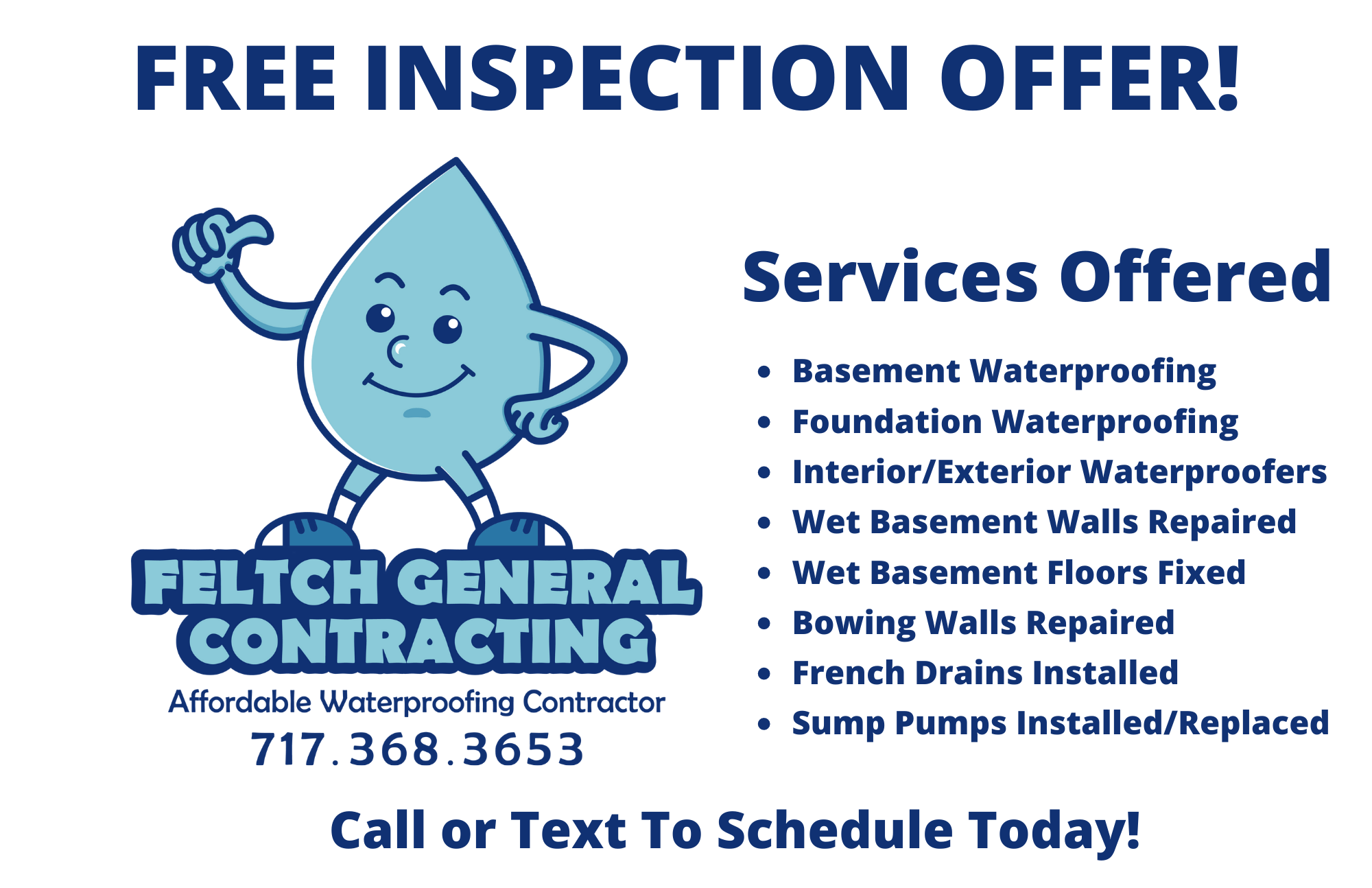 Free Waterproofing Inspection Offer for